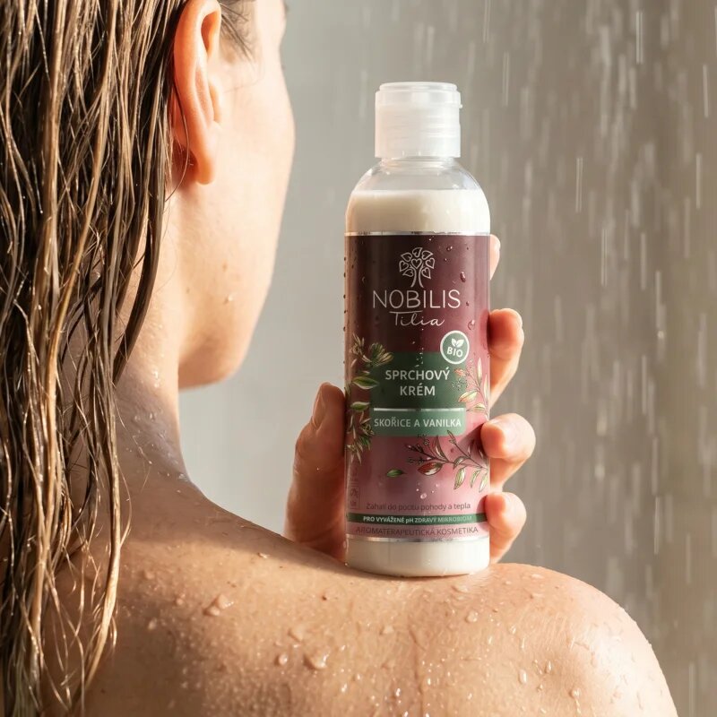 Nobilis Tilia Sprchový Krém sprchový krém vůně Skořice a Vanilka 200 ml