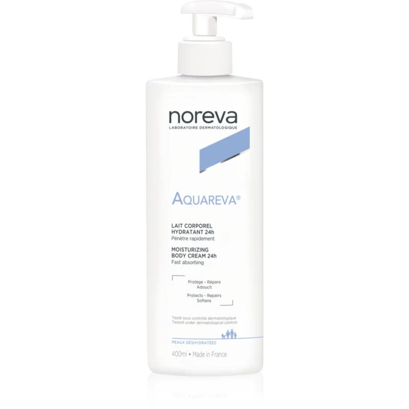 Noreva Aquareva Moisturizing Body Cream 24h vyživující hydratační tělové mléko 400 ml