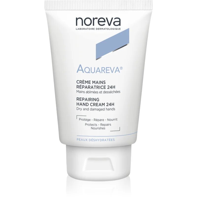 Noreva Aquareva Repairing Hand Cream 24H regenerační krém na ruce s hydratačním účinkem 50 ml