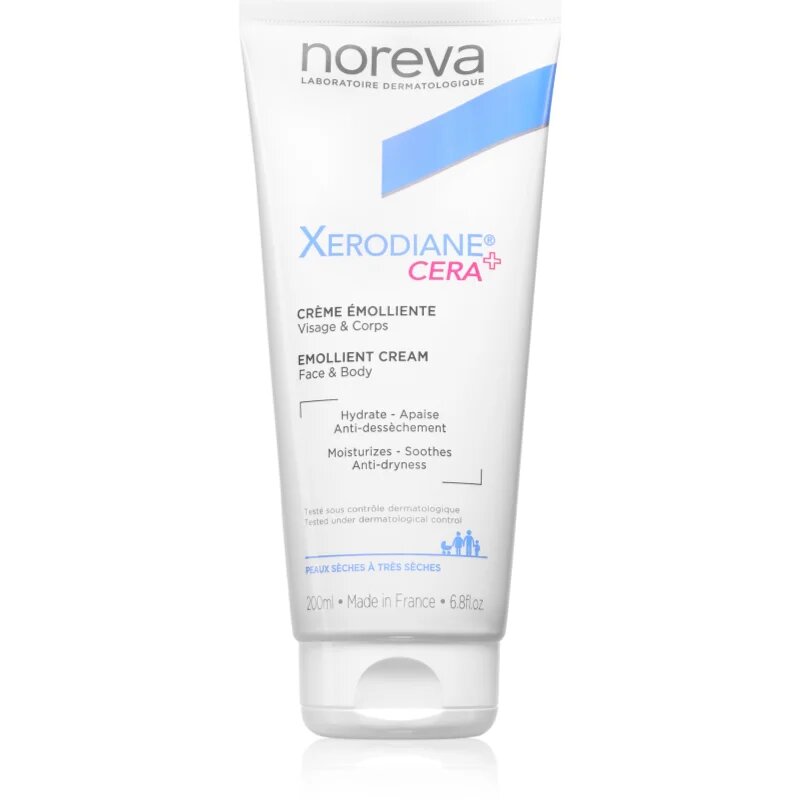 Noreva Xerodiane® Cera Emollient Cream vyživující krém pro velmi suchou pleť 200 ml