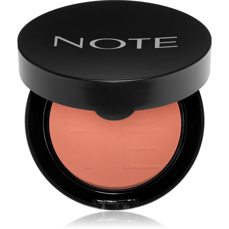 Note Cosmetique Luminous Silk pudrová tvářenka 04 Soft Peach 55 g