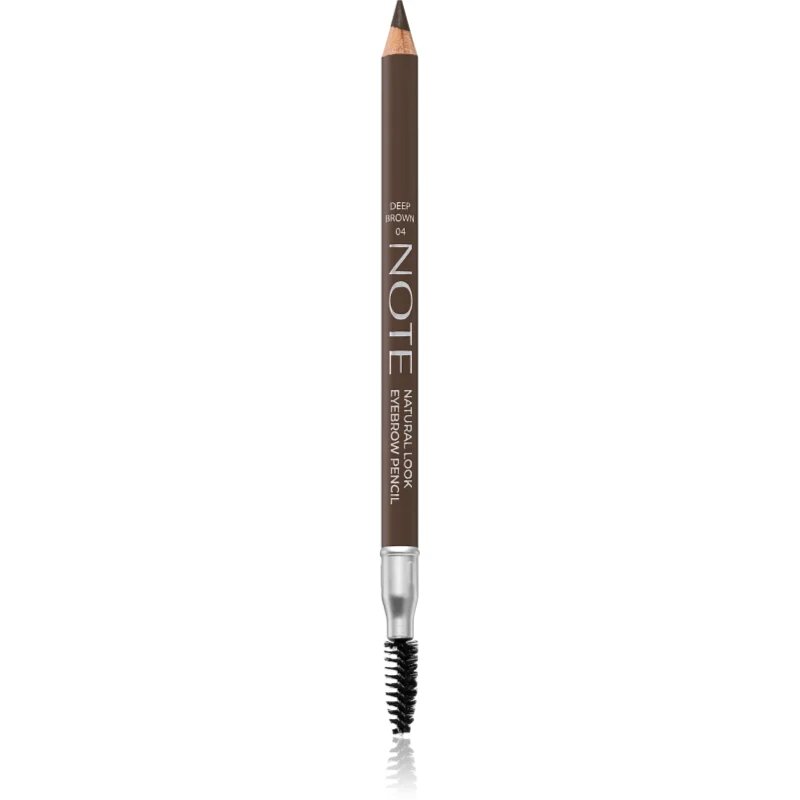 Note Cosmetique Natural Look tužka na obočí s kartáčkem 04 Deep Brown 108 g