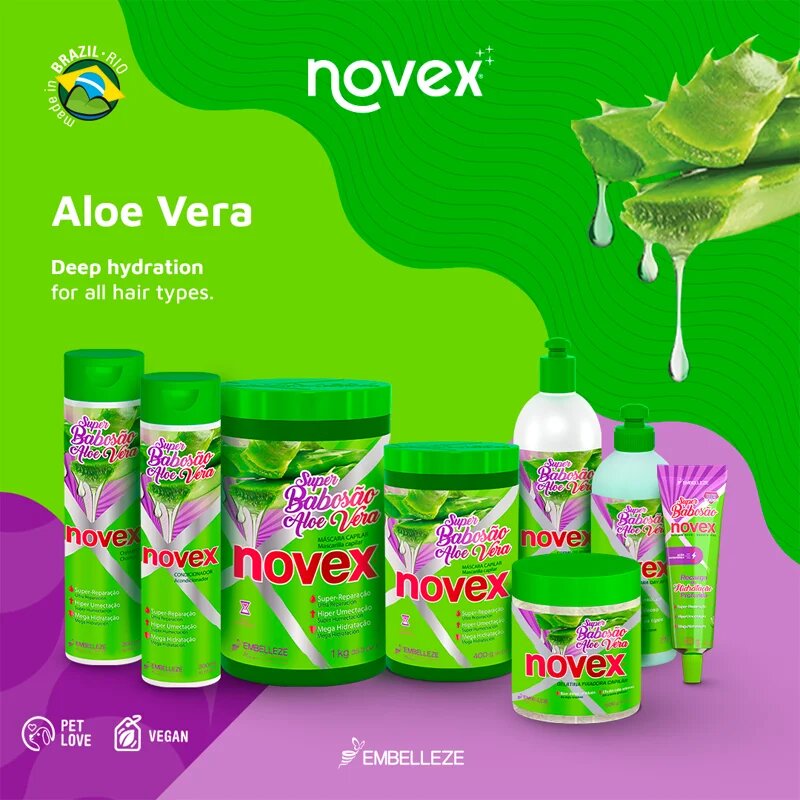 Novex Aloe Vera vyživující šampon pro obnovu a posílení vlasů 300 ml