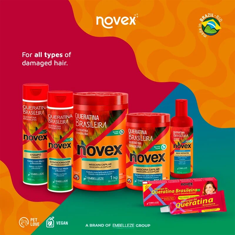 Novex Brazilian Keratin posilující a obnovující kondicionér 300 ml