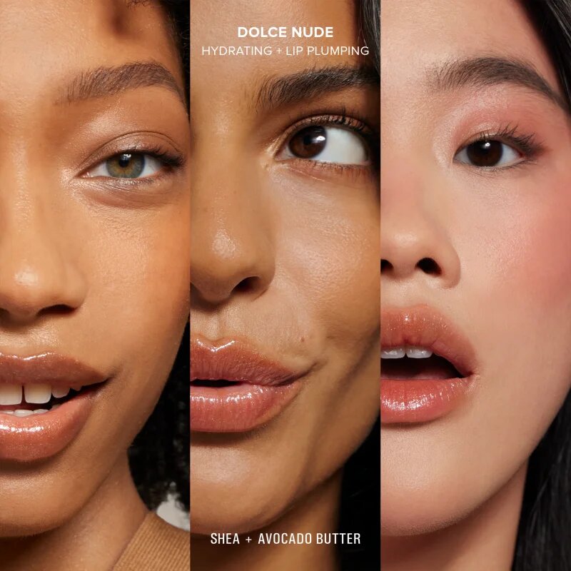 Nudestix Nudeskin Hydrating Peptide Lip Butter hloubkově vyživující máslo na rty odstín Dolce Nude 10 ml