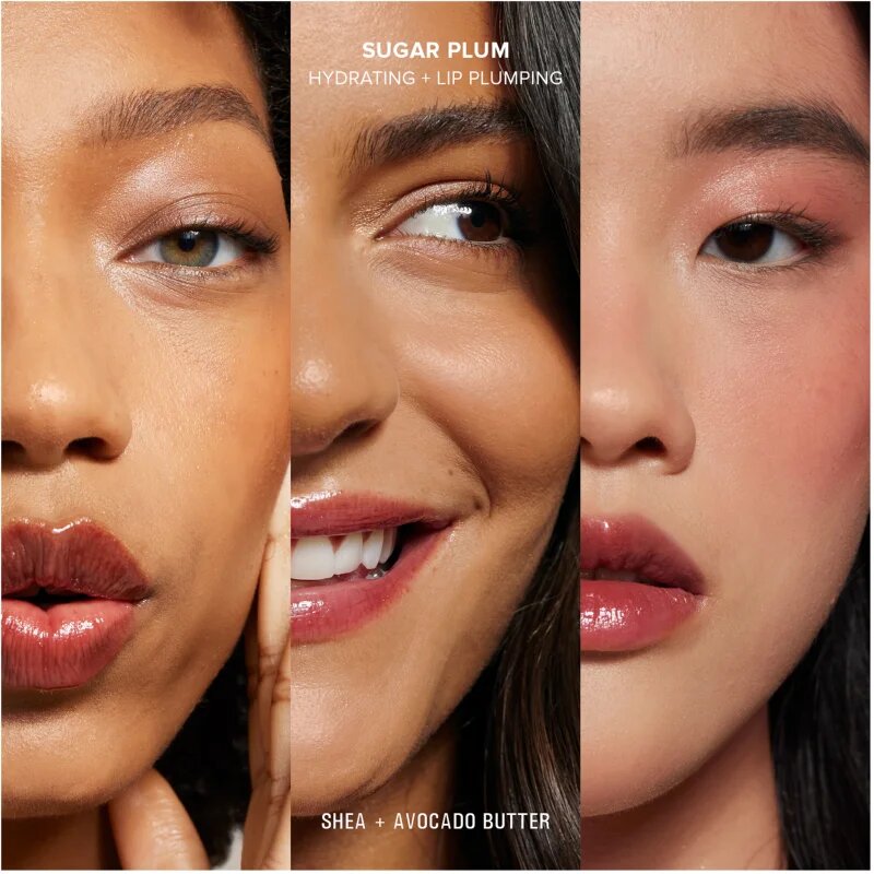 Nudestix Nudeskin Hydrating Peptide Lip Butter hloubkově vyživující máslo na rty odstín Sugar Plum 10 ml