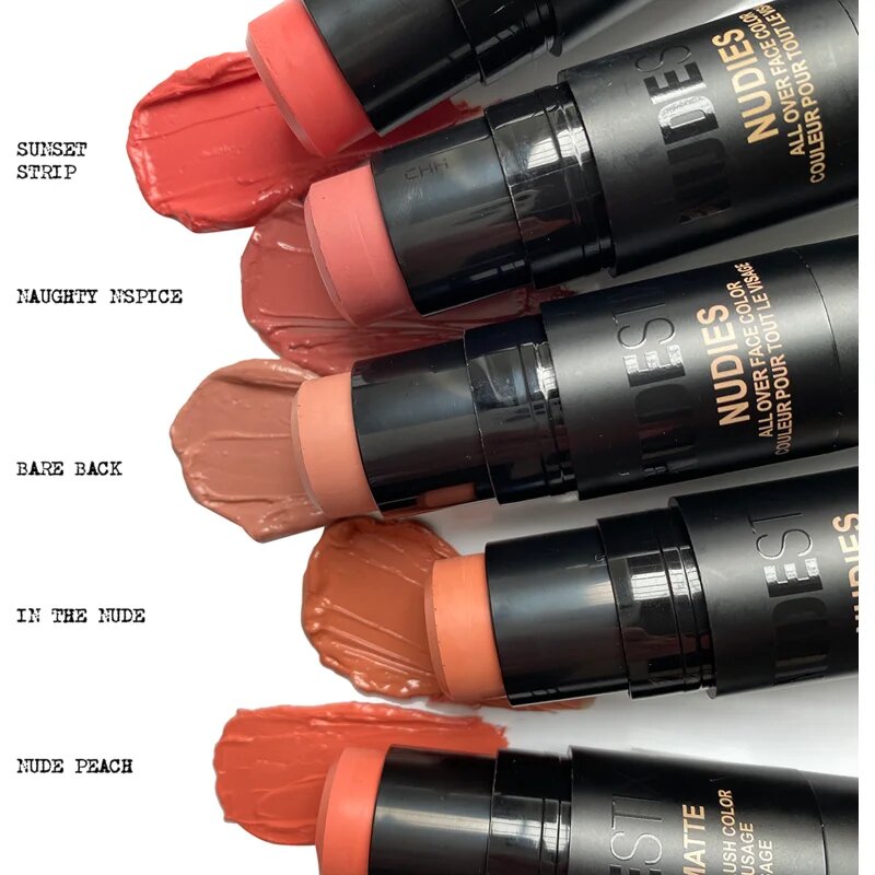 Nudestix Nudies Matte multifunkční líčidlo pro oči rty a tvář odstín Nude Peach 7 g