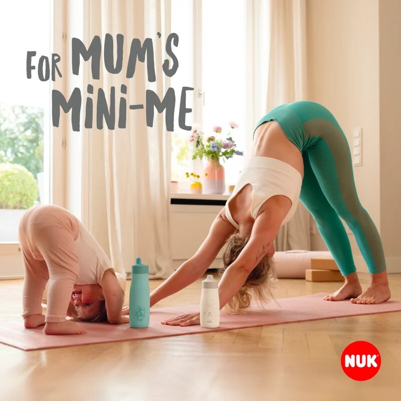 NUK Mini-Me Sip dětská láhev White 9m+ 1 ks