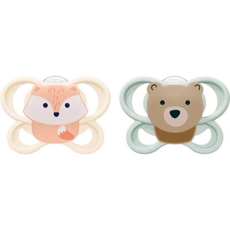 NUK Perfect Match Air 0-2 m dudlík Fox/Bear 2 ks