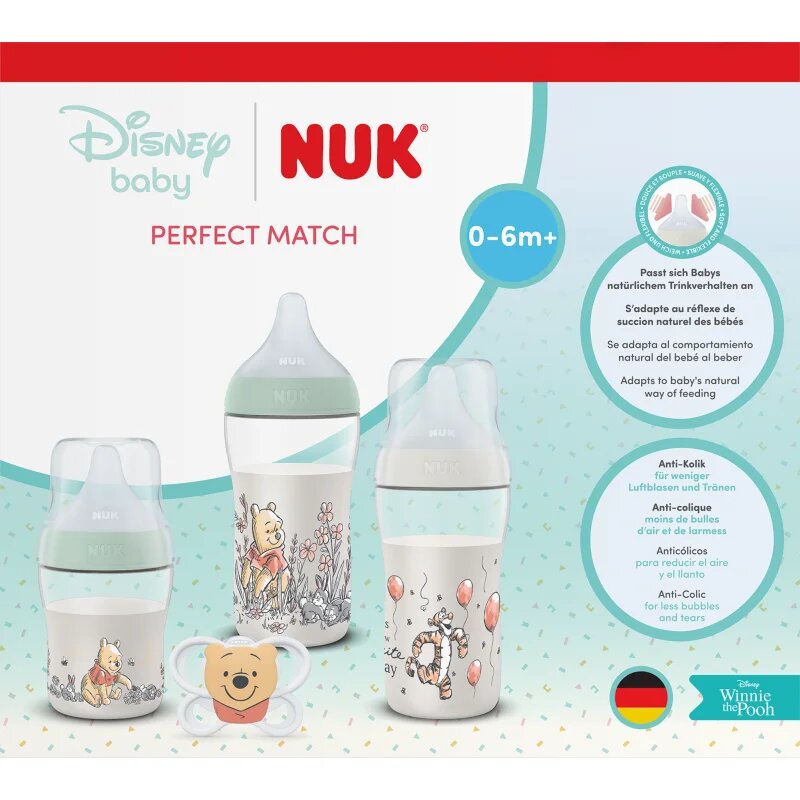 NUK Perfect Match Disney dárková sada pro miminka Winnie the Pooh