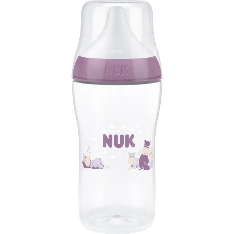 NUK Perfect Match Hippo láhev 3m+ 1 ks