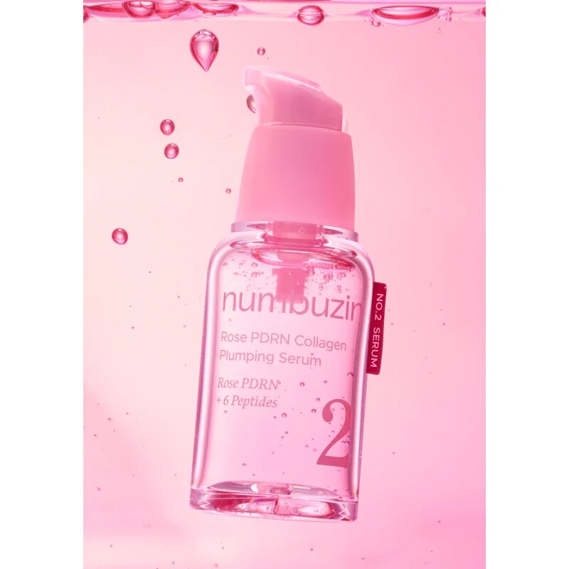 Numbuzin No. 2 Rose PDRN Collagen Plumping Serum zpevňující pleťové sérum s regeneračním účinkem 30 ml