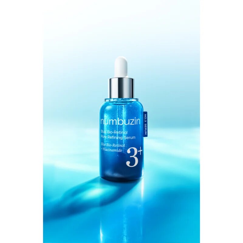 Numbuzin No. 3 Blue Bio-Retinol Pore Refining Serum zpevňující pleťové sérum pro vyhlazení pleti a minimalizaci pórů 30 ml