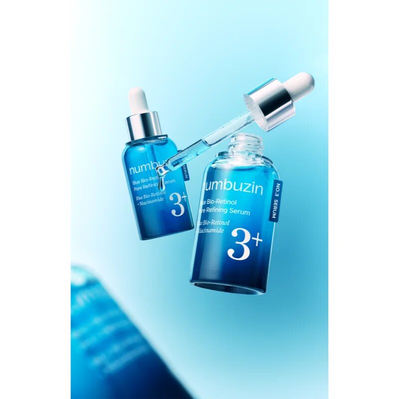 Numbuzin No. 3 Blue Bio-Retinol Pore Refining Serum zpevňující pleťové sérum pro vyhlazení pleti a minimalizaci pórů 30 ml