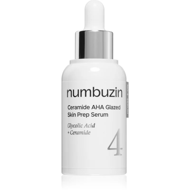 Numbuzin No. 4 Ceramide AHA Glazed Skin Prep Serum hydratační pleťové sérum s exfoliačním účinkem 30 ml