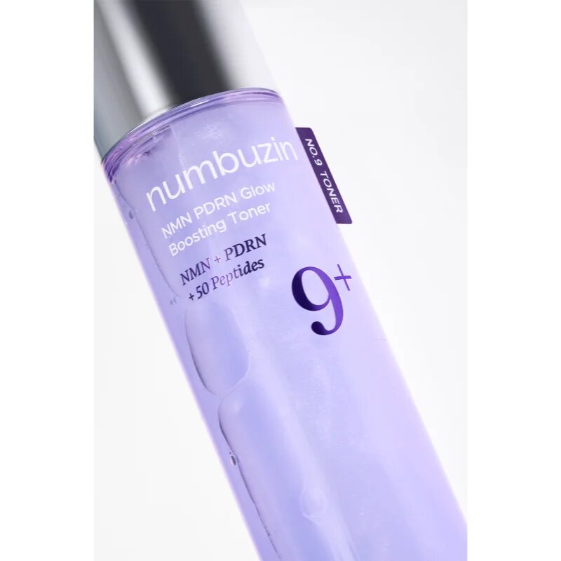 Numbuzin No. 9 NAD+ PDRN Glow Boosting Toner rozjasňující pleťové tonikum se zpevňujícím účinkem 150 ml