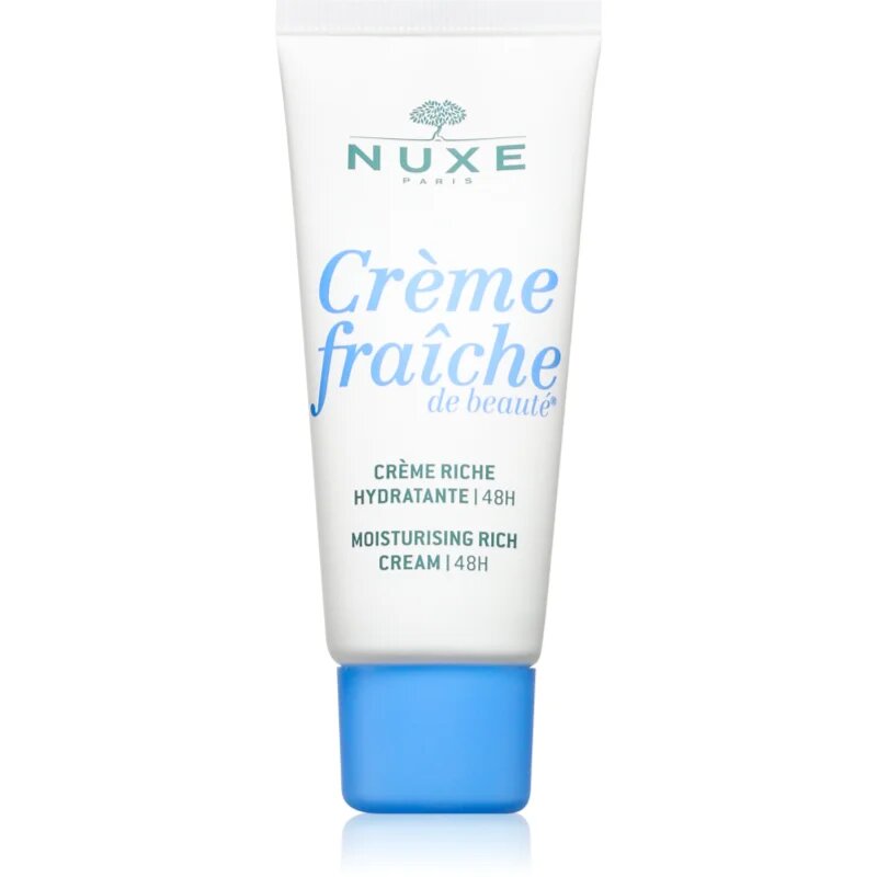 Nuxe Crème Fraîche de Beauté Moisturizing Rich Cream výživný hydratační krém pro suchou až velmi suchou citlivou pleť 30 ml