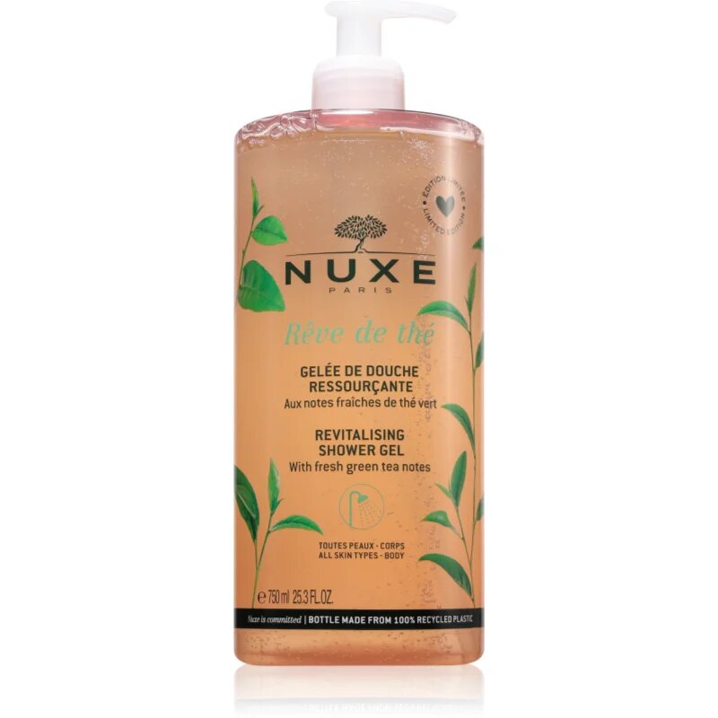 Nuxe Rêve de Thé Revitalising Shower Gel revitalizační sprchový gel 750 ml