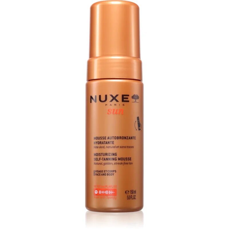 Nuxe Sun Moisturizing Self-Tanning Mousse samoopalovací pěna na obličej a tělo 150 ml
