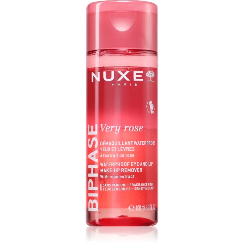 Nuxe Very Rose dvoufázový odličovač očí a rtů 100 ml
