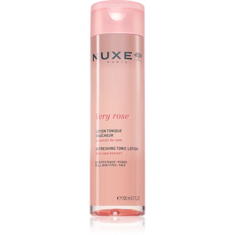 Nuxe Very Rose Refreshing Tonic Lotion osvěžující tonikum pro všechny typy pleti 200 ml