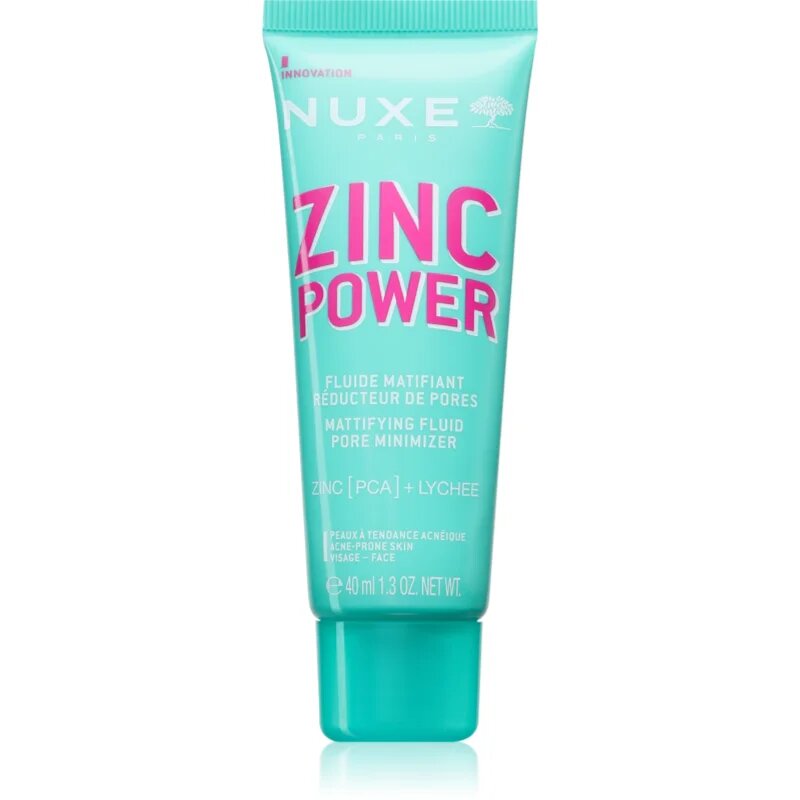 Nuxe Zinc Power Mattifying Fluid matující fluid pro mastnou pleť se sklonem k akné 40 ml