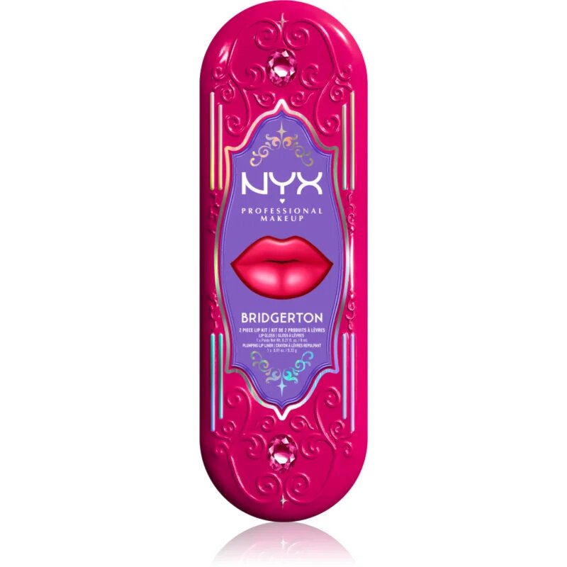 NYX Professional Makeup Bridgerton Royal Treasures sada na rty odstín 05 2 ks