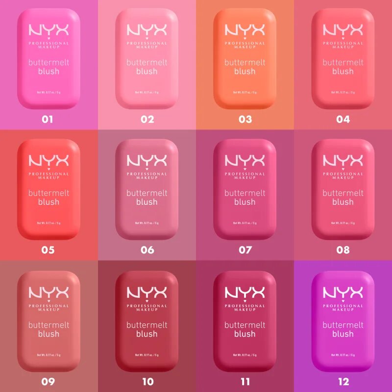 NYX Professional Makeup Buttermelt Blush pudrová tvářenka odstín 01 My Butta Half 5 g