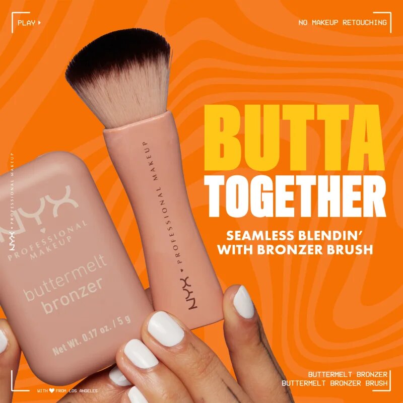 NYX Professional Makeup Buttermelt Bronzer bronzer odstín 03 Deserve Butta 5 g