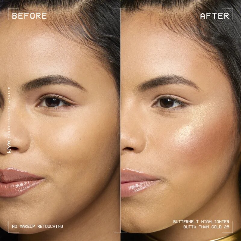 NYX Professional Makeup Buttermelt Highlighter rozjasňovač odstín butta than gold 25 5 g