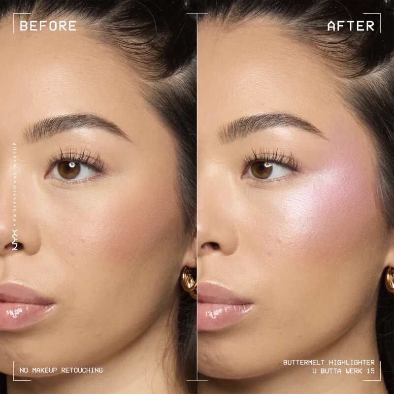 NYX Professional Makeup Buttermelt Highlighter rozjasňovač odstín u butta werk 15 5 g