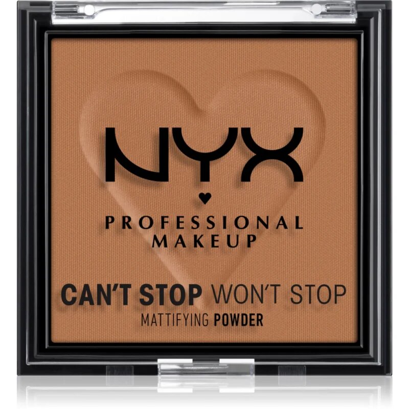 NYX Professional Makeup Can't Stop Won't Stop Mattifying Powder matující pudr odstín 08 Mocha 6 g