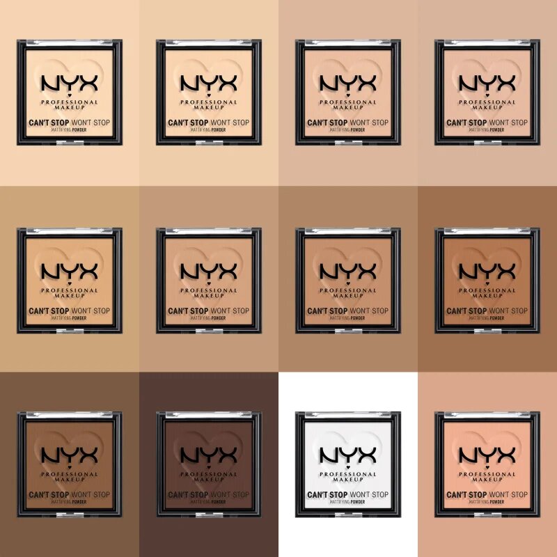 NYX Professional Makeup Can't Stop Won't Stop Mattifying Powder matující pudr odstín 08 Mocha 6 g