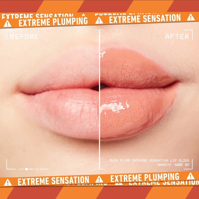 NYX Professional Makeup Duck Plump lesk na rty se zvětšujícím efektem odstín 02 Banging Bare 7 ml