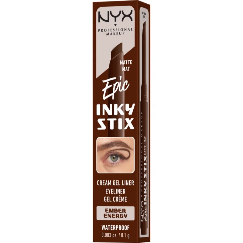 NYX Professional Makeup Epic Inky Stix gelové oční linky odstín 02 Ember Energy 0.1 g