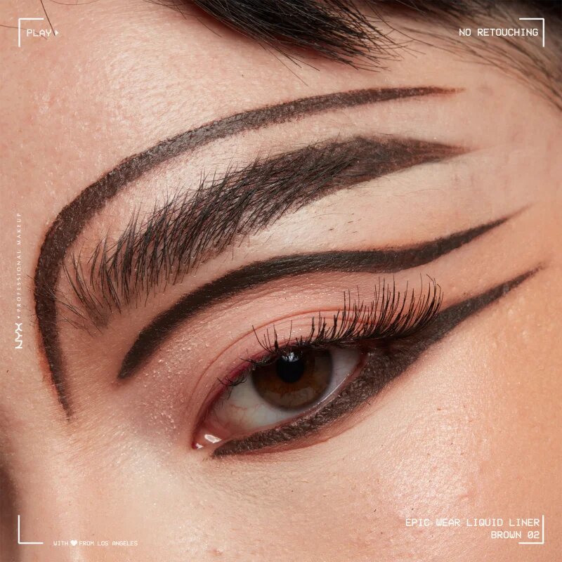 NYX Professional Makeup Epic Wear Liquid Liner tekuté linky na oči s matným finišem odstín 02 Brown 3.5 ml
