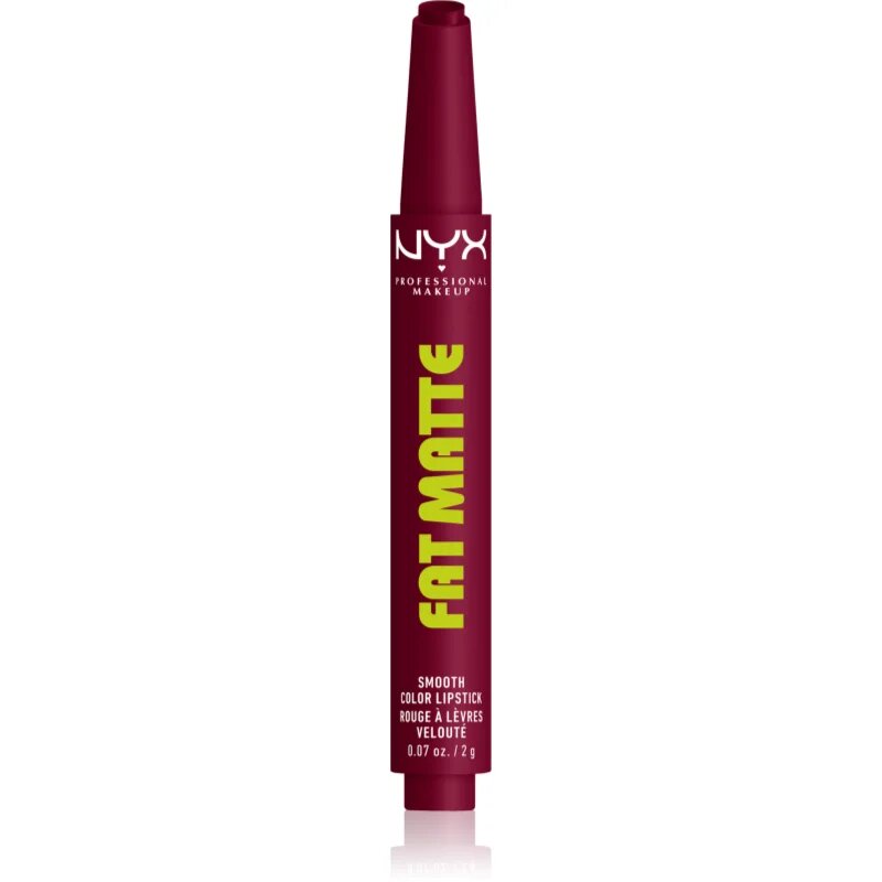 NYX Professional Makeup Fat Matte balzám na rty s matujícím efektem Berry Smooth 2 g