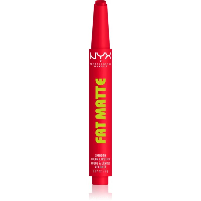 NYX Professional Makeup Fat Matte balzám na rty s matujícím efektem Fuzzy Flame 2 g