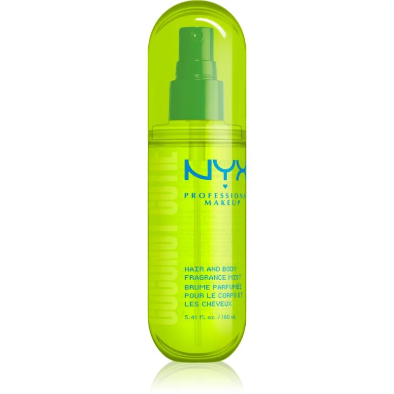 NYX Professional Makeup Fat Oil Body parfémovaná mlha na vlasy a tělo s vůní Coconut Cutie 160 ml