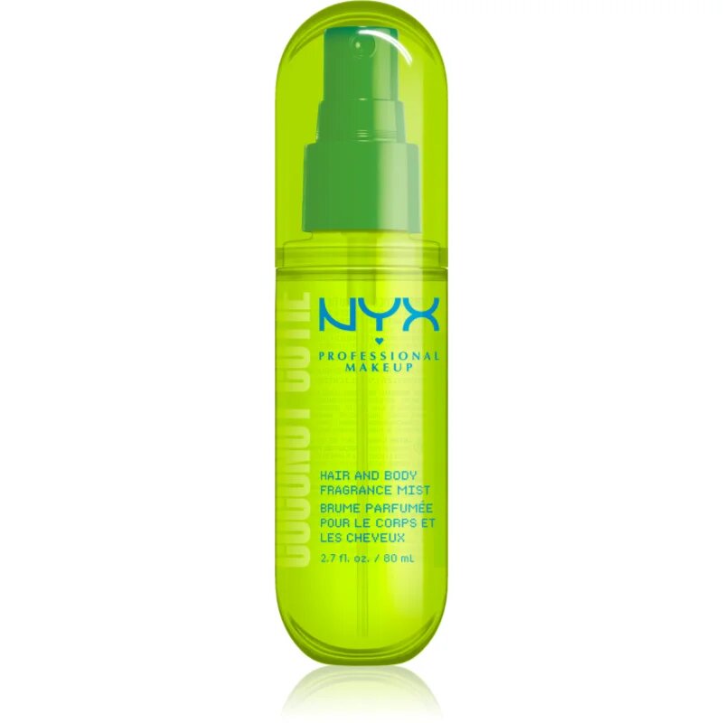 NYX Professional Makeup Fat Oil Body parfémovaná mlha na vlasy a tělo s vůní Coconut Cutie 80 ml