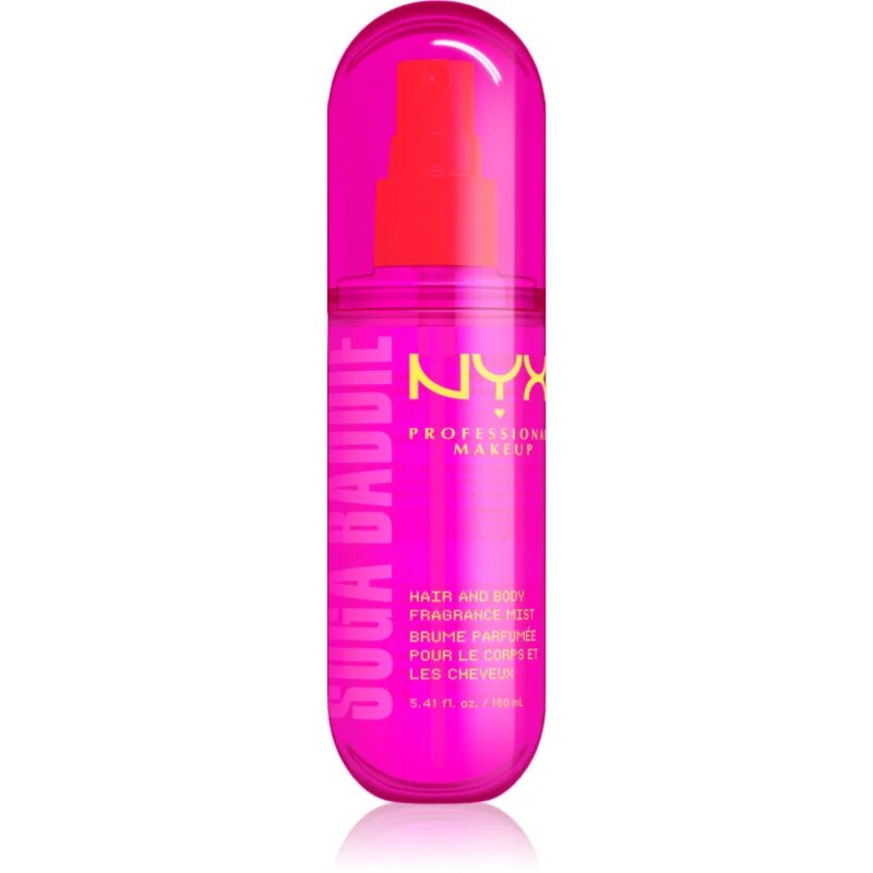 NYX Professional Makeup Fat Oil Body parfémovaná mlha na vlasy a tělo s vůní Suga Baddie 160 ml
