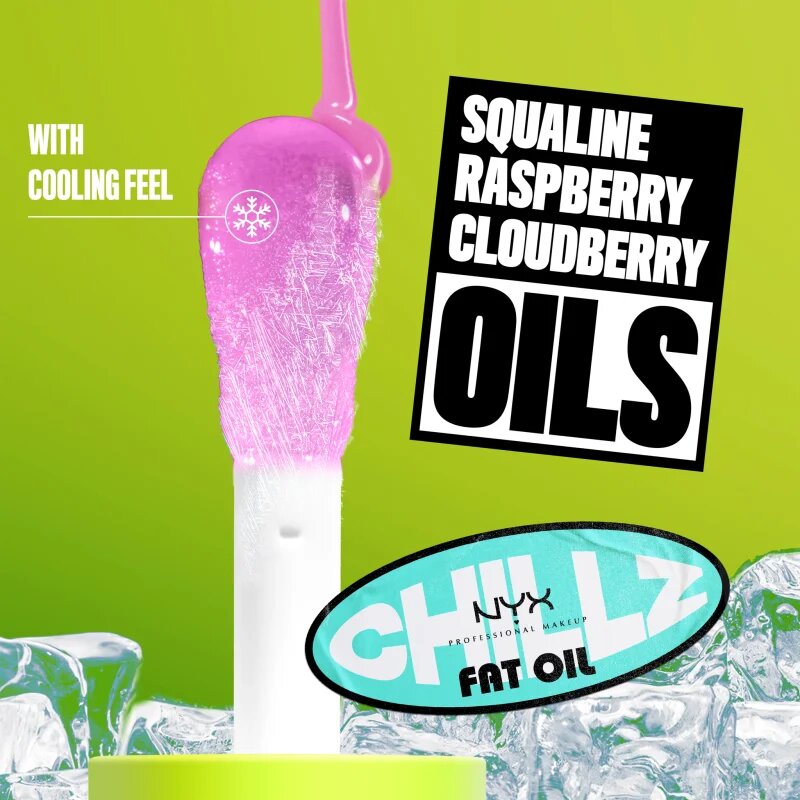 NYX Professional Makeup Fat Oil Chillz olej na rty s chladivým účinkem odstín 4.8 ml