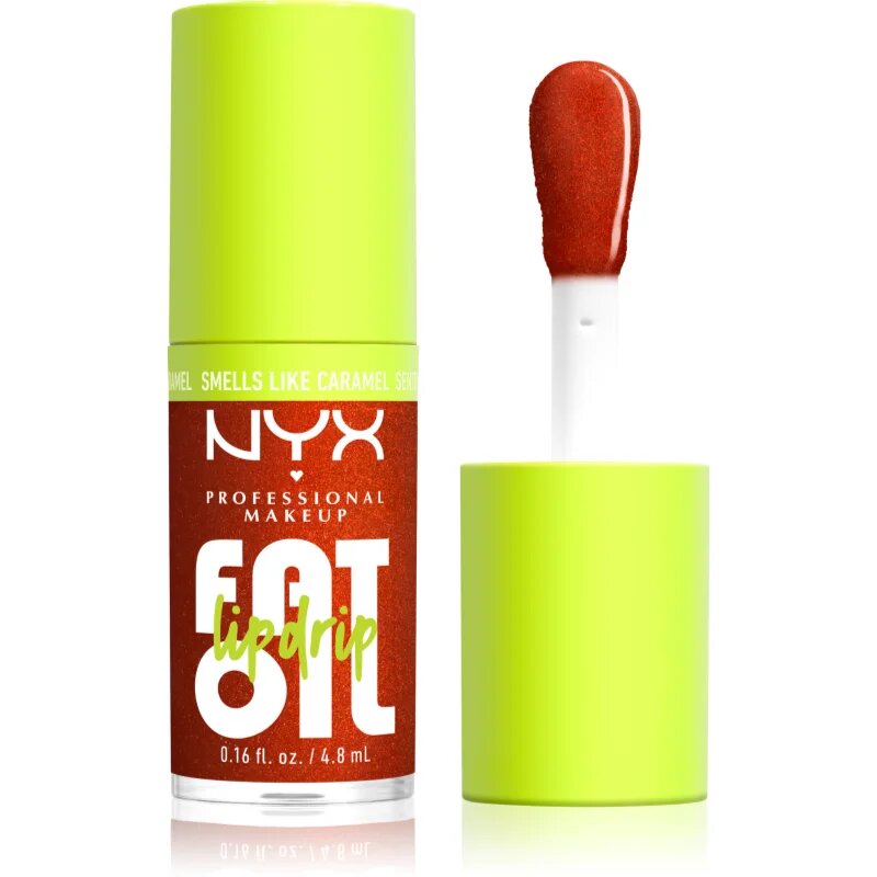 NYX Professional Makeup Fat Oil Lip Drip olej na rty odstín Caramelt Mami 4.8 ml