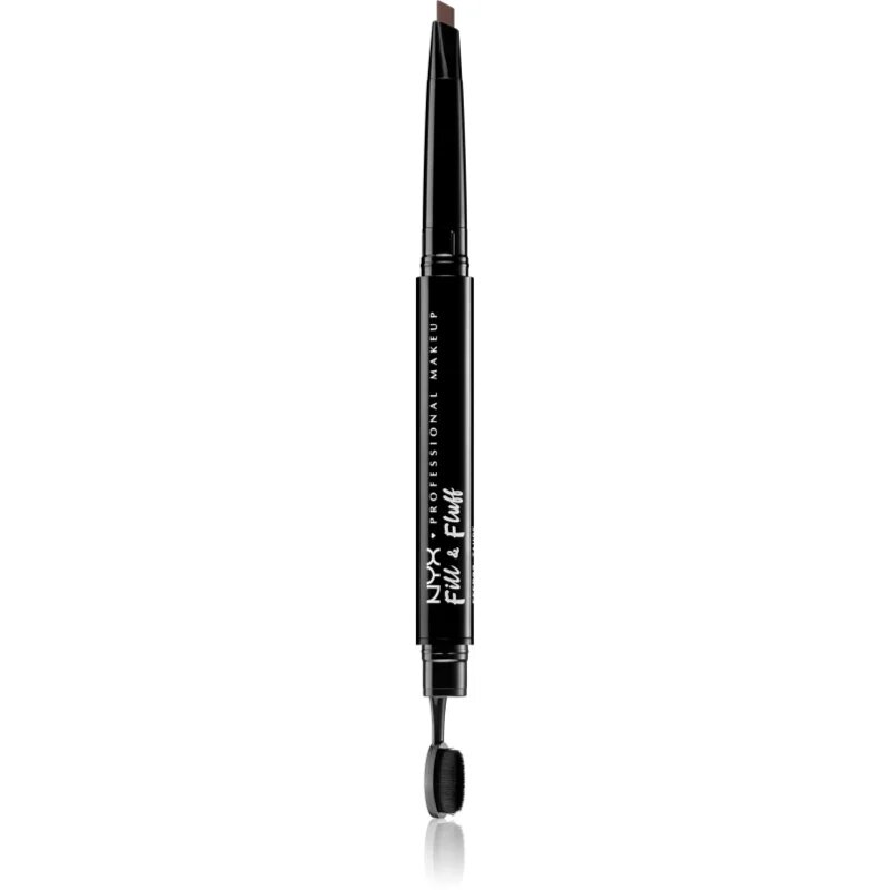 NYX Professional Makeup Fill & Fluff pomáda na obočí v tužce odstín 04 - Chocolate 02 g