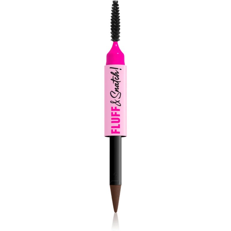 NYX Professional Makeup Fluff & Snatch tužka na obočí s pudrovým efektem odstín Brunette 1 g