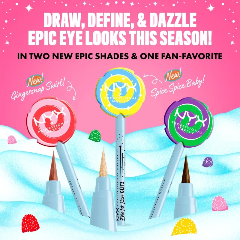 NYX Professional Makeup Gingerbaddie Land Candy Swirl tužka na oči odstín 03 Gingersnap Swirl 1 ks