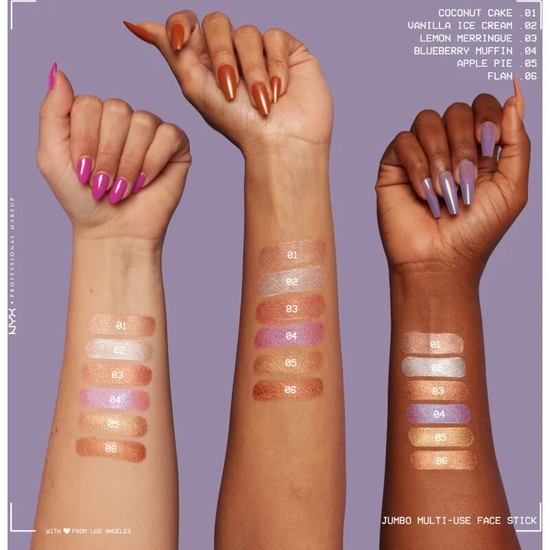 NYX Professional Makeup Jumbo Multi-Use Highlighter Stick krémový rozjasňovač v tužce odstín 03 Lemon Merringue 2.7 g