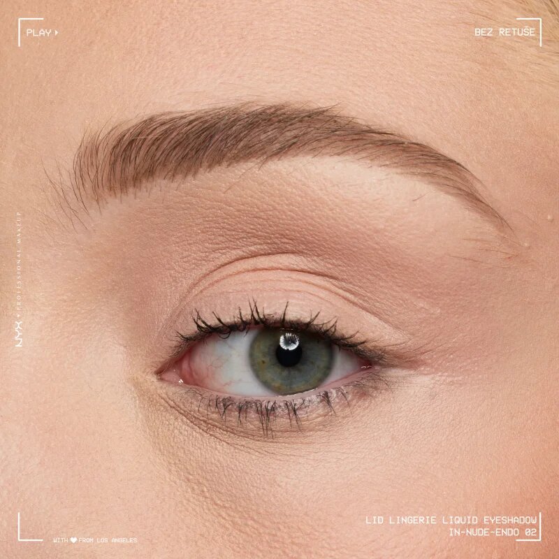 NYX Professional Makeup Lid Lingerie krémové oční stíny odstín In-Nude-Endo 6 ml