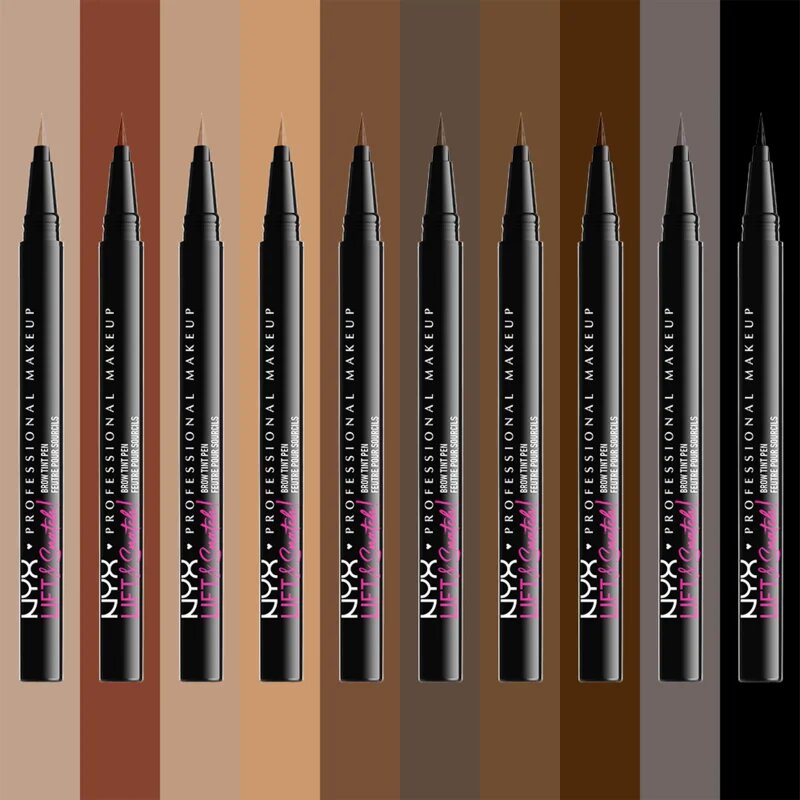 NYX Professional Makeup Lift&Snatch Brow Tint Pen fix na obočí odstín 10 - Black 1 ml
