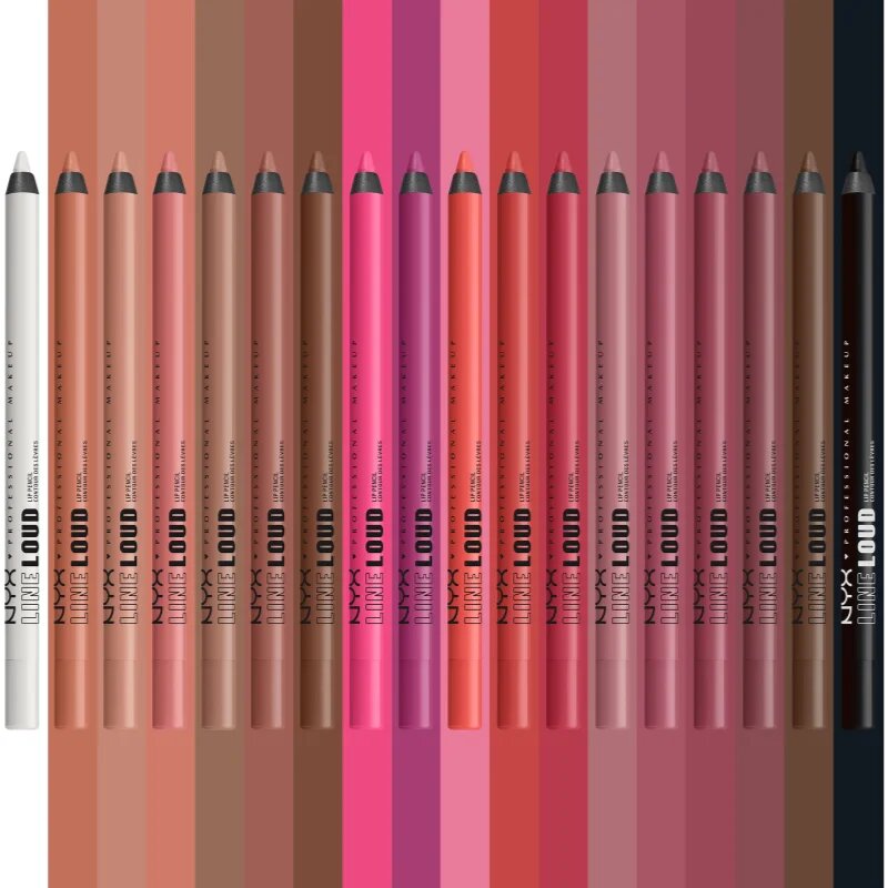 NYX Professional Makeup Line Loud Vegan konturovací tužka na rty s matným efektem odstín 13 - Fierce Flirt 12 g